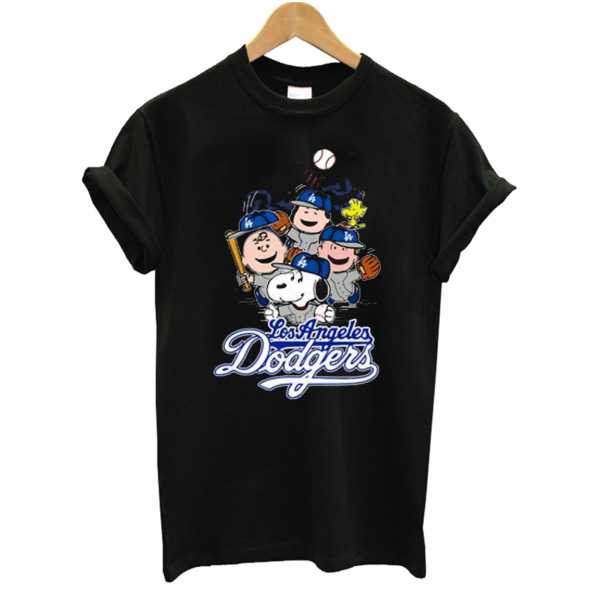 Charlie Brown And Snoopy Playing Baseball Los Angeles Dodgers Mlb 2023  shirt - Guineashirt Premium ™ LLC